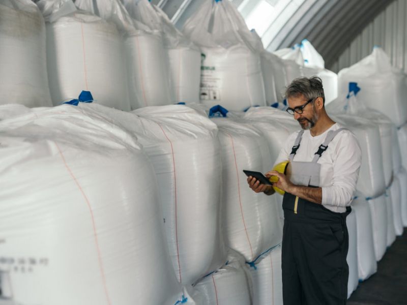 armazenamento de produtos agrícolas em silos