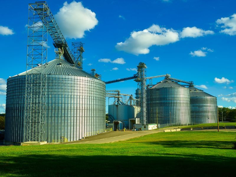 silo vertical para grãos