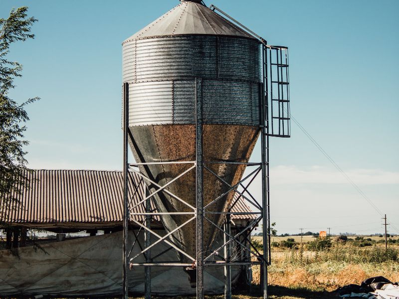 silo vertical para ração em fazendas